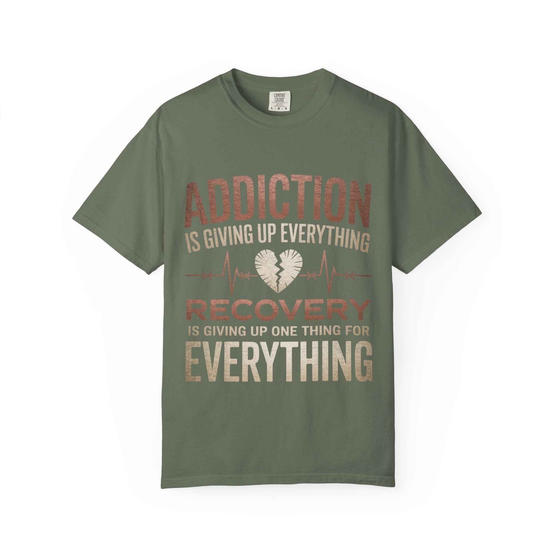 Unisex Recovery Message T-Shirt - Supporting Addiction Awareness