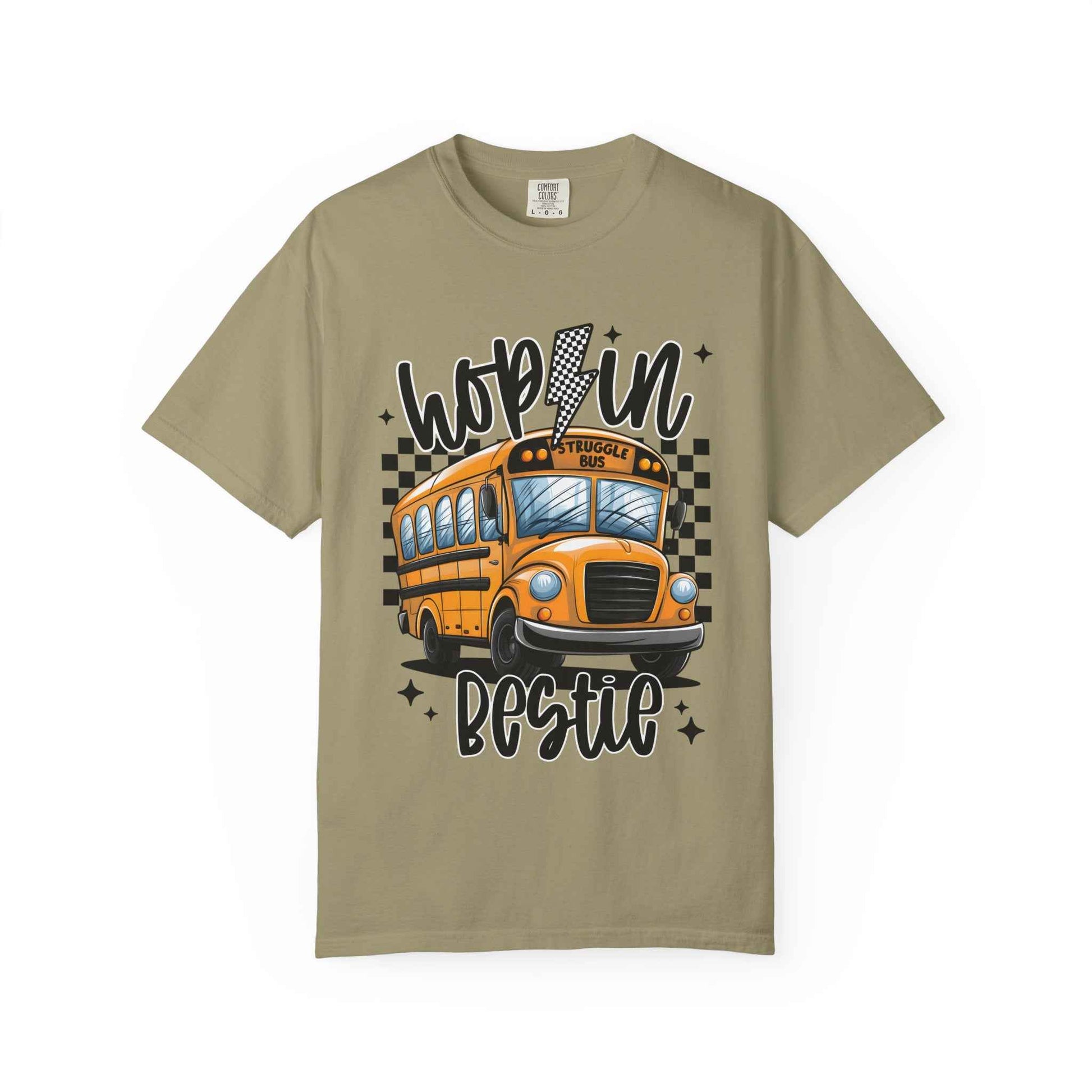 Hop On Bestie School Bus T-Shirt