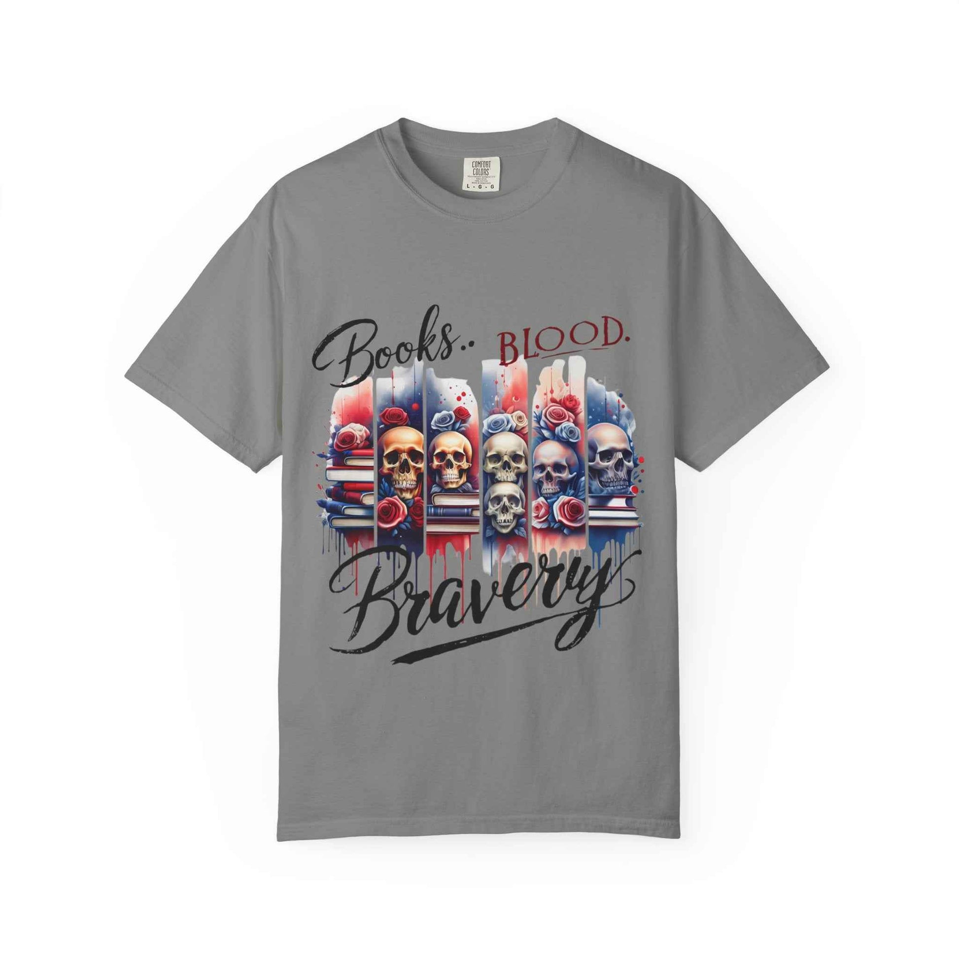 Books, Blood, and Bravery | Patriotic Graphic Tshirt
