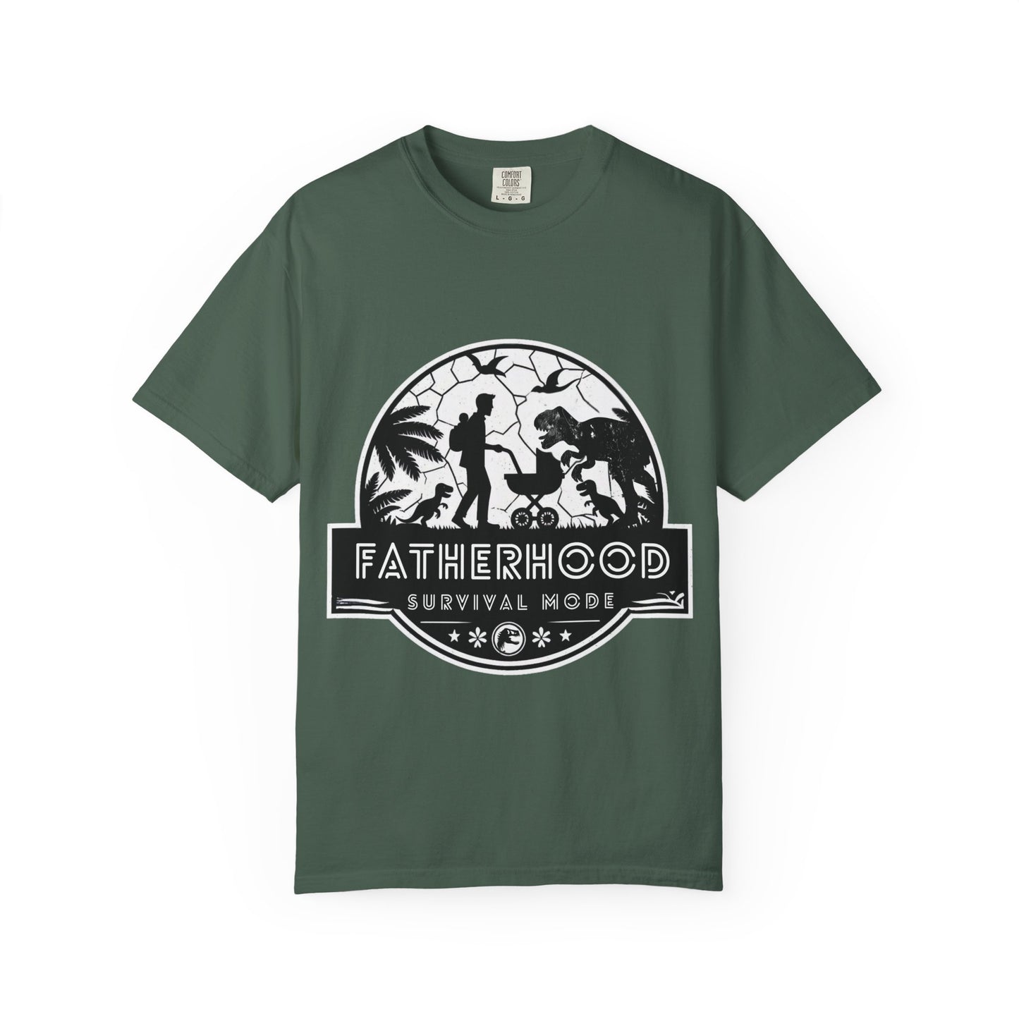 Fatherhood Survival Mode - Jurassic Park theme Graphic Tee