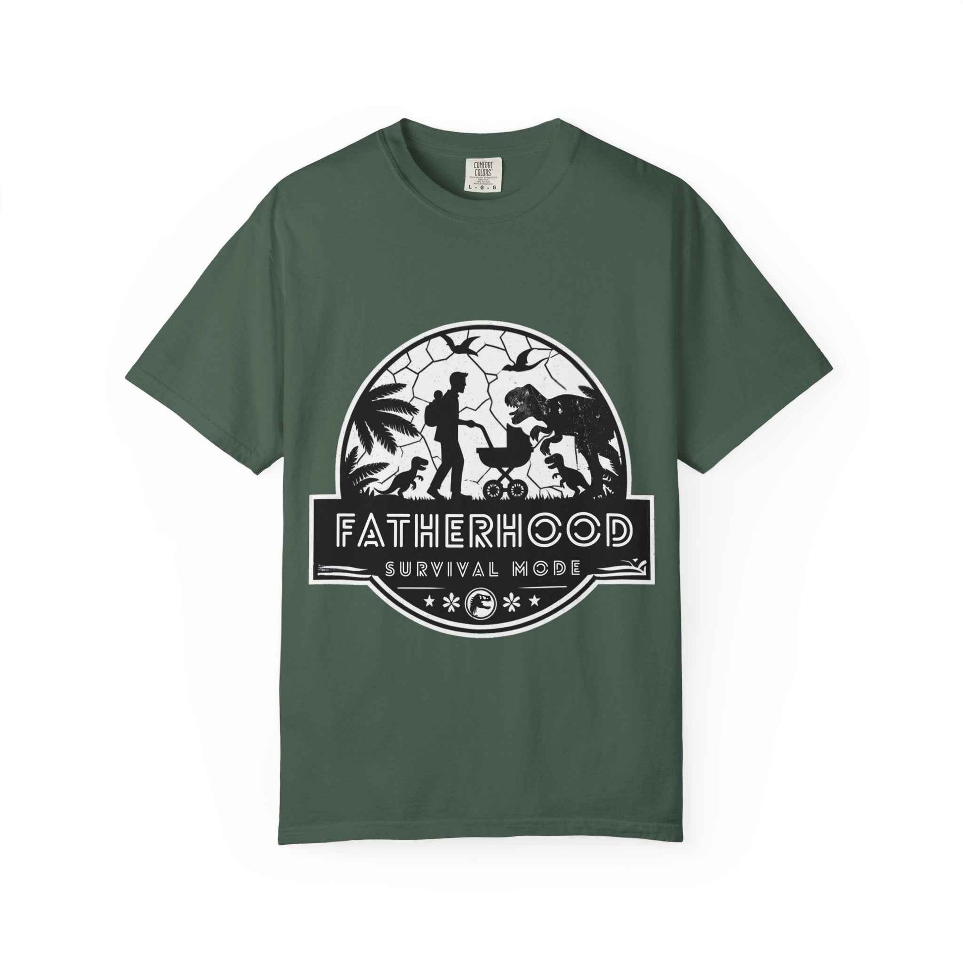 Fatherhood Survival Mode - Jurassic Park theme Graphic Tee