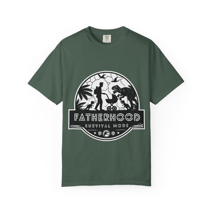 Fatherhood Survival Mode - Jurassic Park theme Graphic Tee