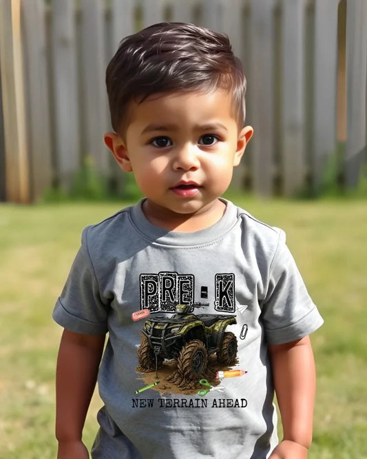 Boys ATV Back to School Shirt | Pre-K to 3rd Grade Mud Rider Tee