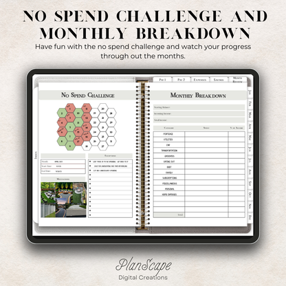 Digital Budget Planner: Undated Finance Organizer