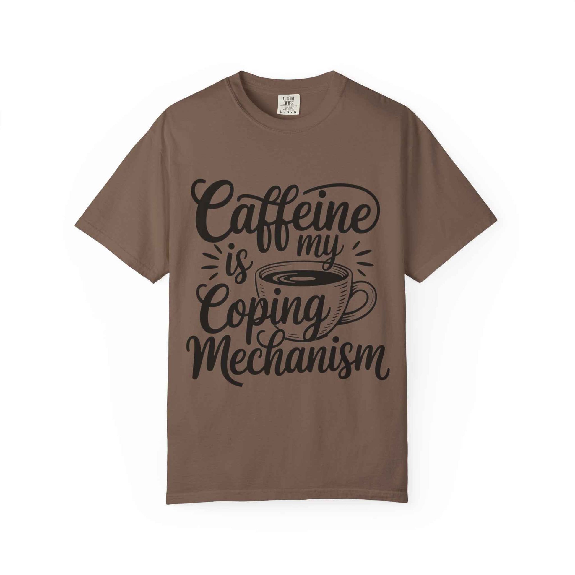 Caffeine is My Coping Mechanism Unisex T-Shirt | Funny Coffee Lover Tee
