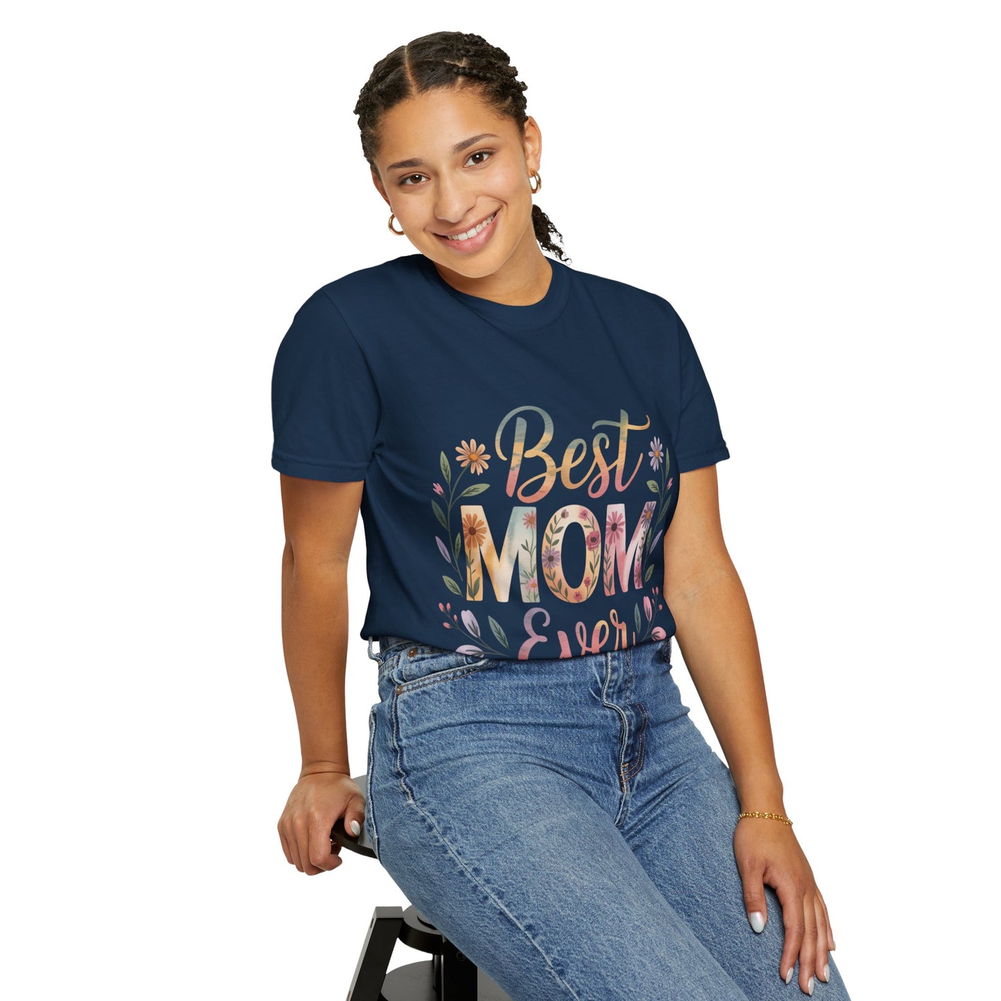 Floral Best Mom Ever T-Shirt