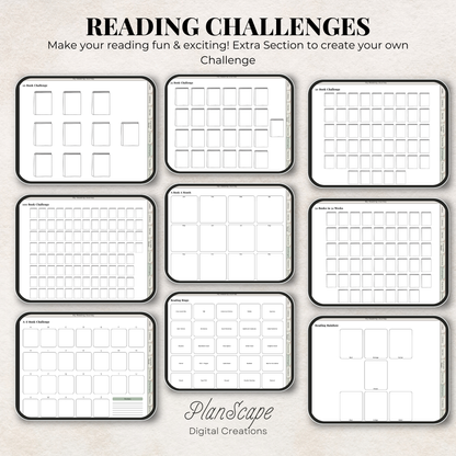 Minimalist Digital Reading Journal: Book Tracker & Series Planner