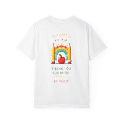 Teacher Appreciation GraphicT-Shirt – ‘It Takes a Village’ Design
