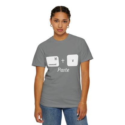 Command + V - Paste T-Shirt (white)