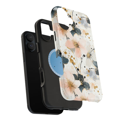 Flower Pattern Magnetic Tough Cases