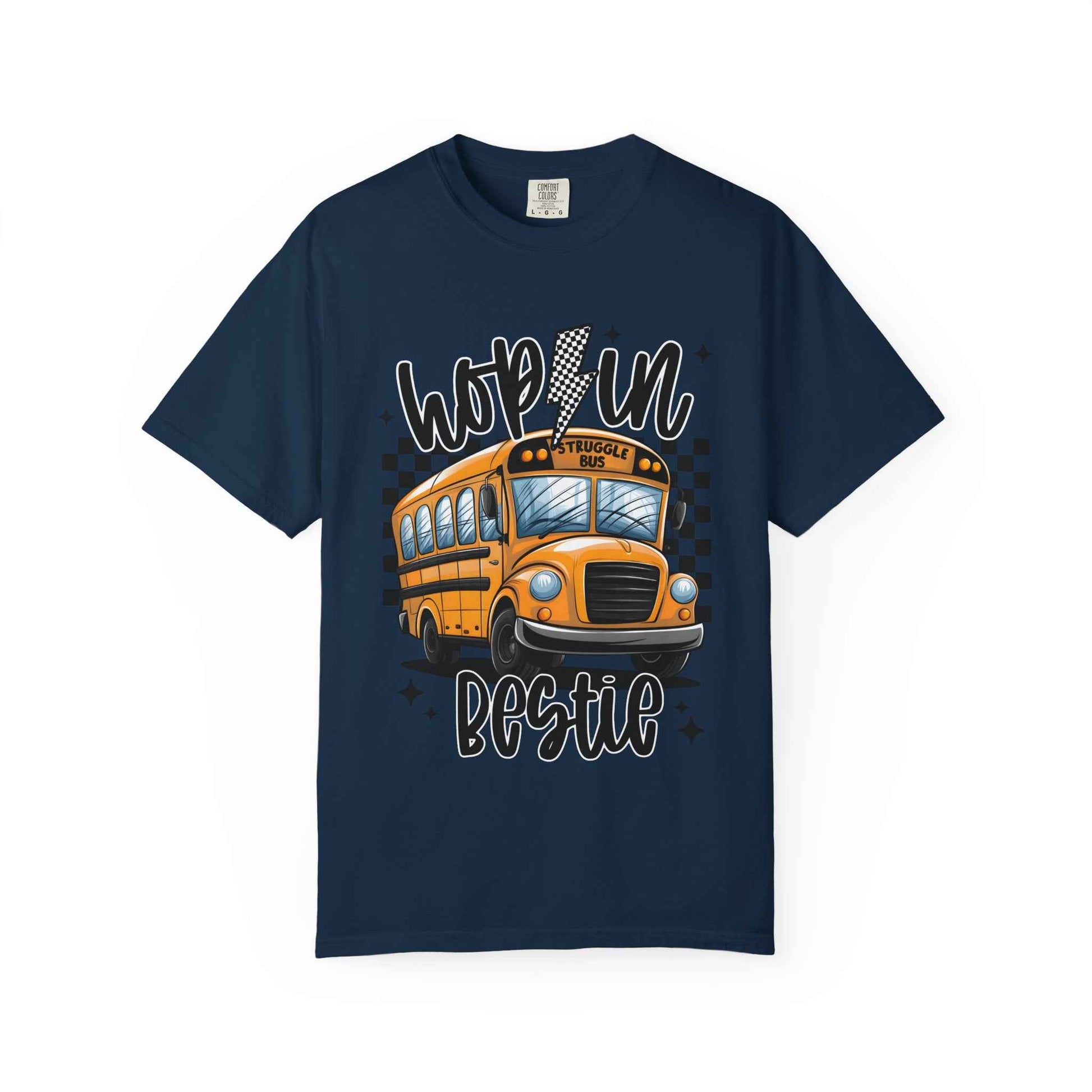 Hop On Bestie School Bus T-Shirt