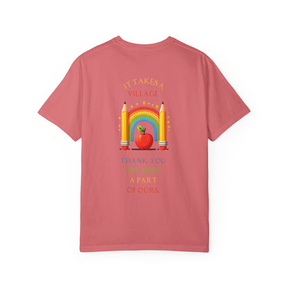 Teacher Appreciation GraphicT-Shirt – ‘It Takes a Village’ Design