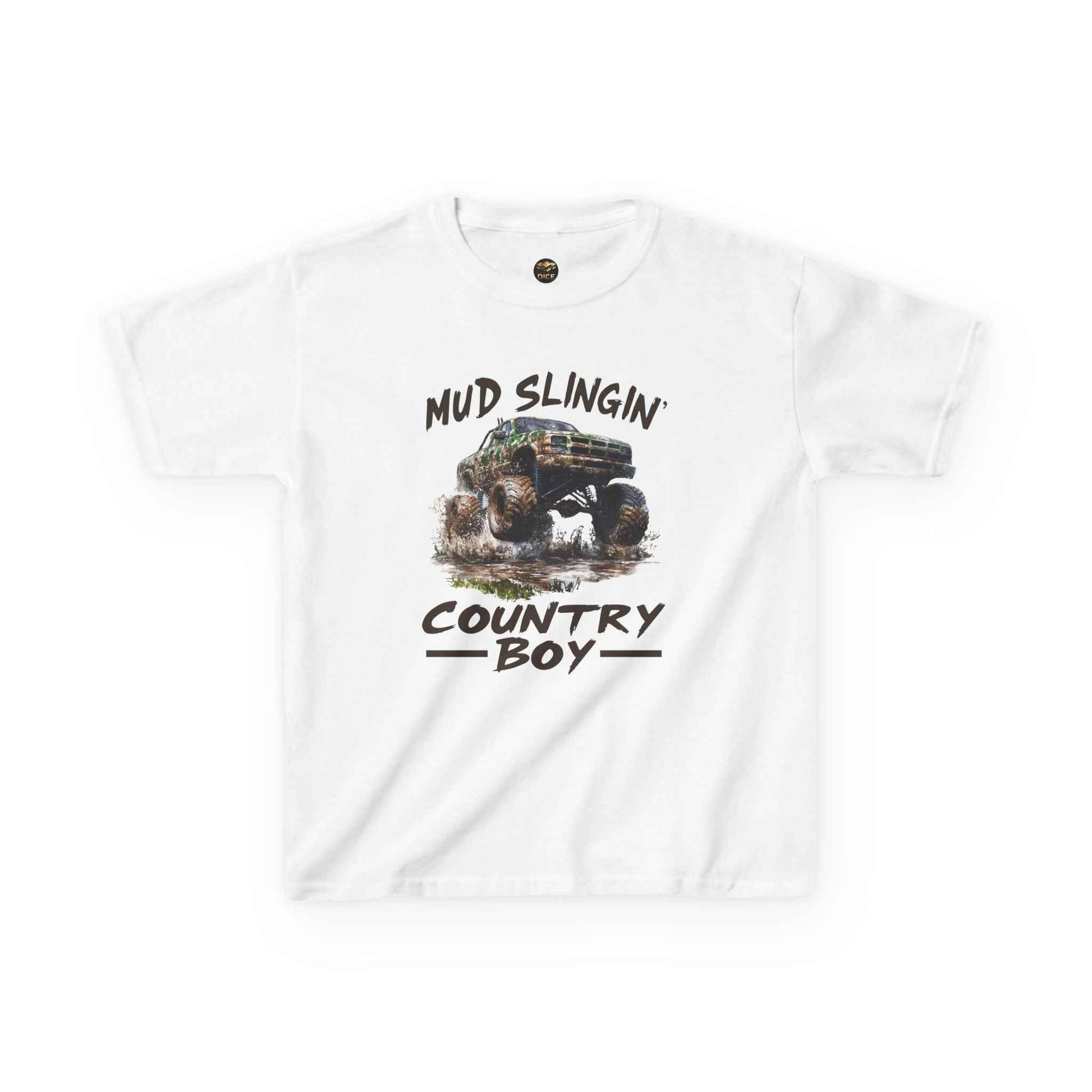 Mud Slingin' Country Boy Kids Tee