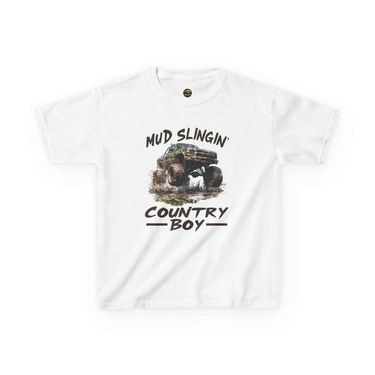 Mud Slingin' Country Boy Kids Tee