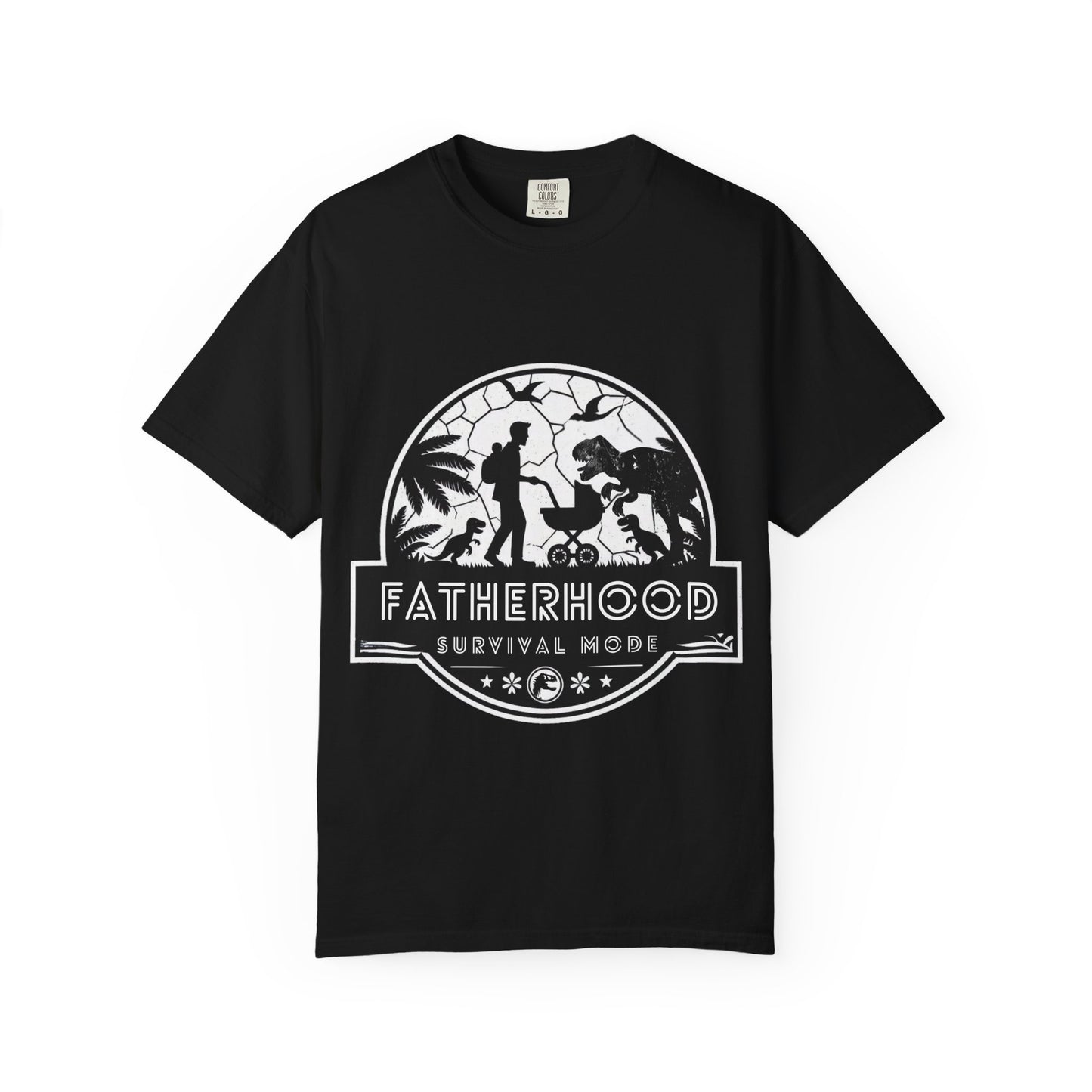 Fatherhood Survival Mode - Jurassic Park theme Graphic Tee