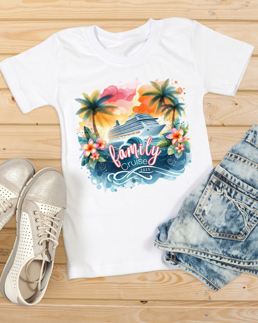 Family Cruise 2025 Unisex Garment-Dyed T-Shirt | Family Matching Tees