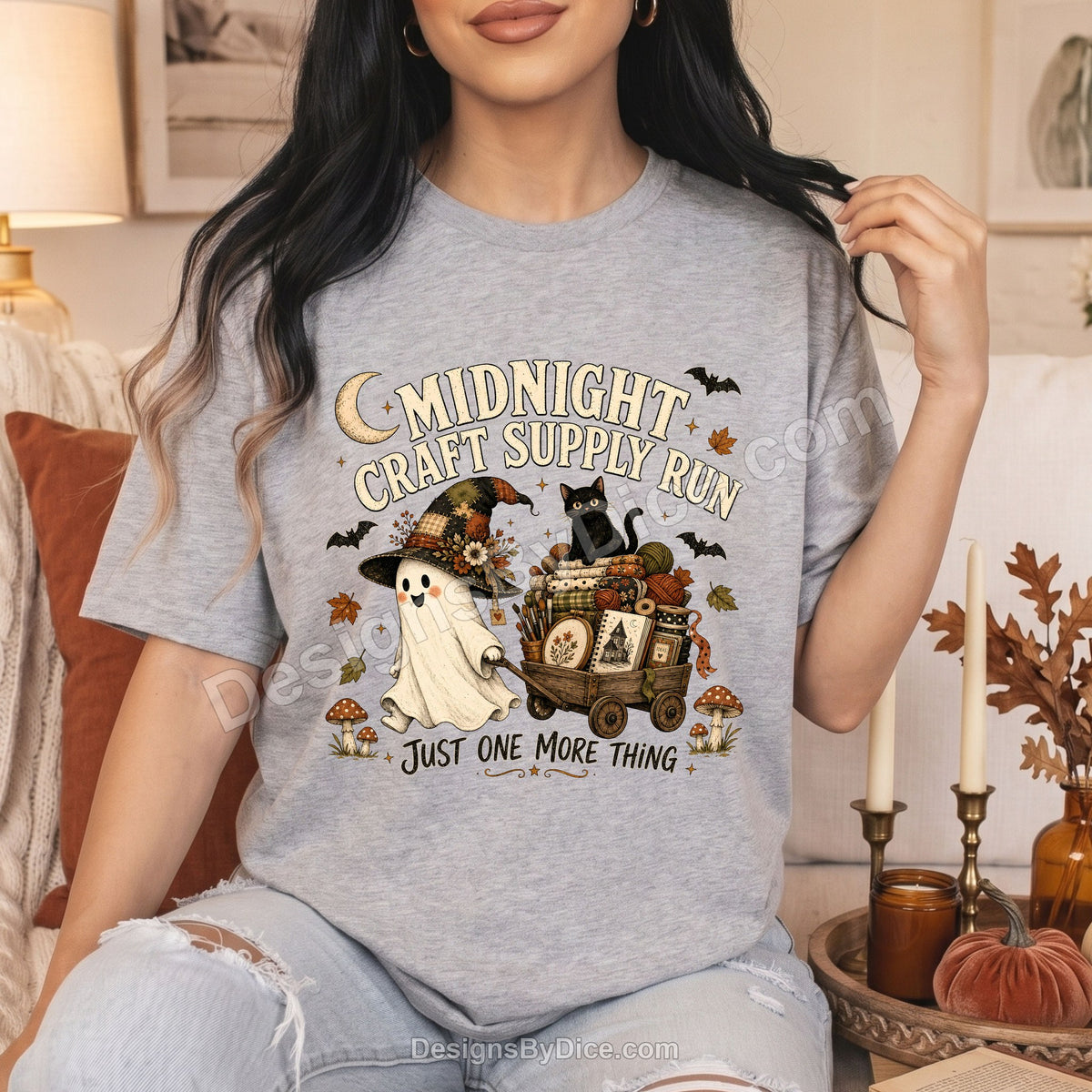 Midnight Craft Supply Run Tee | Funny Ghost Craft Lover Shirt
