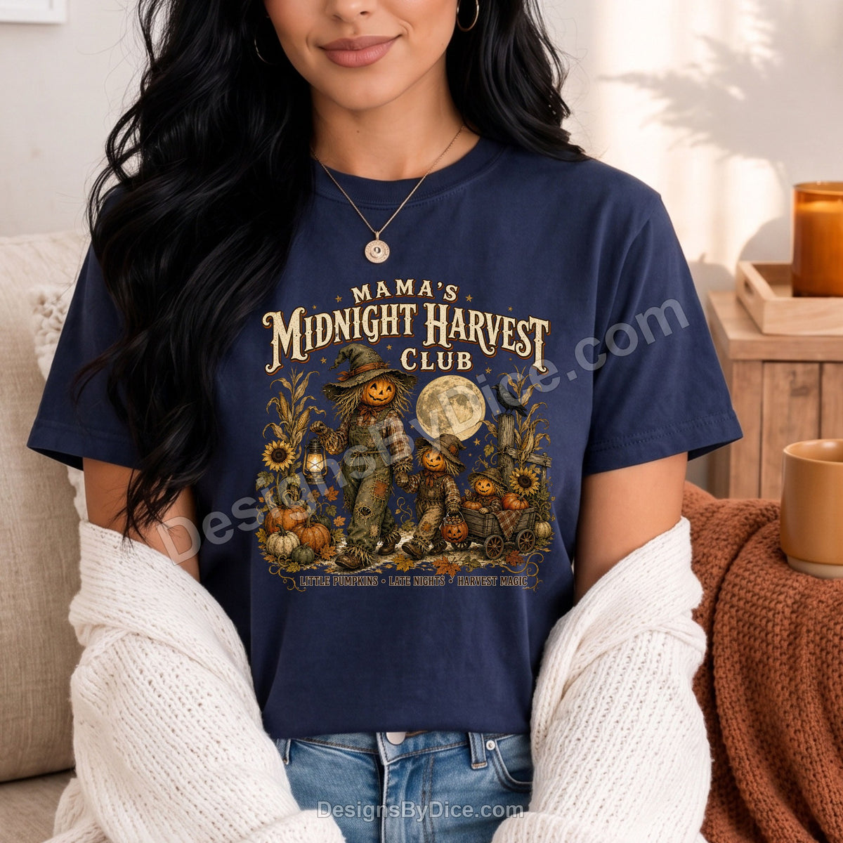 Mama's Midnight Harvest Club Shirt | Vintage Halloween Mom Tee