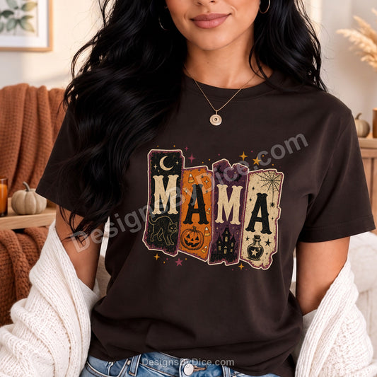 Spooky Mama Shirt | Vintage Halloween Mama Graphic Tee