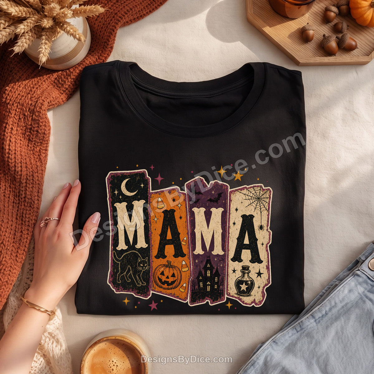 Spooky Mama Shirt | Vintage Halloween Mama Graphic Tee