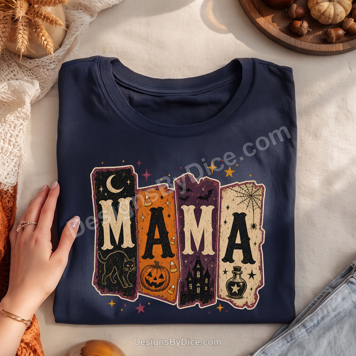 Spooky Mama Shirt | Vintage Halloween Mama Graphic Tee