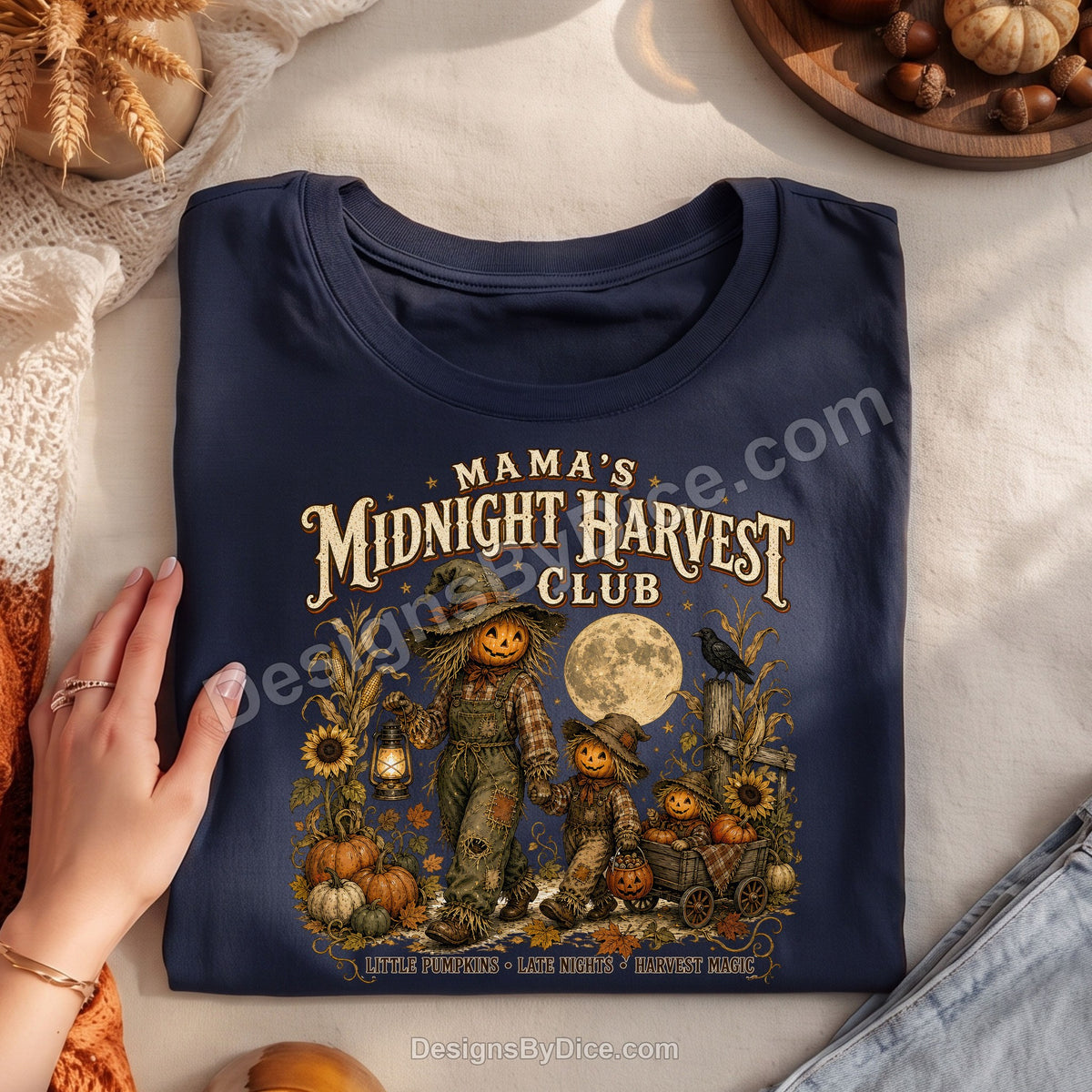 Mama's Midnight Harvest Club Shirt | Vintage Halloween Mom Tee