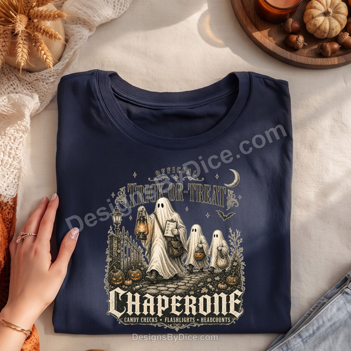 Official Trick-or-Treat Chaperone Shirt | Funny Halloween Parent Tee