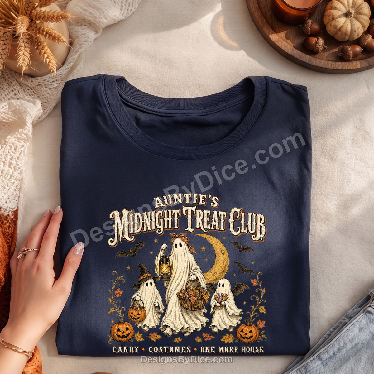 Auntie's Midnight Treat Club Shirt | Funny Halloween Aunt Graphic Tee