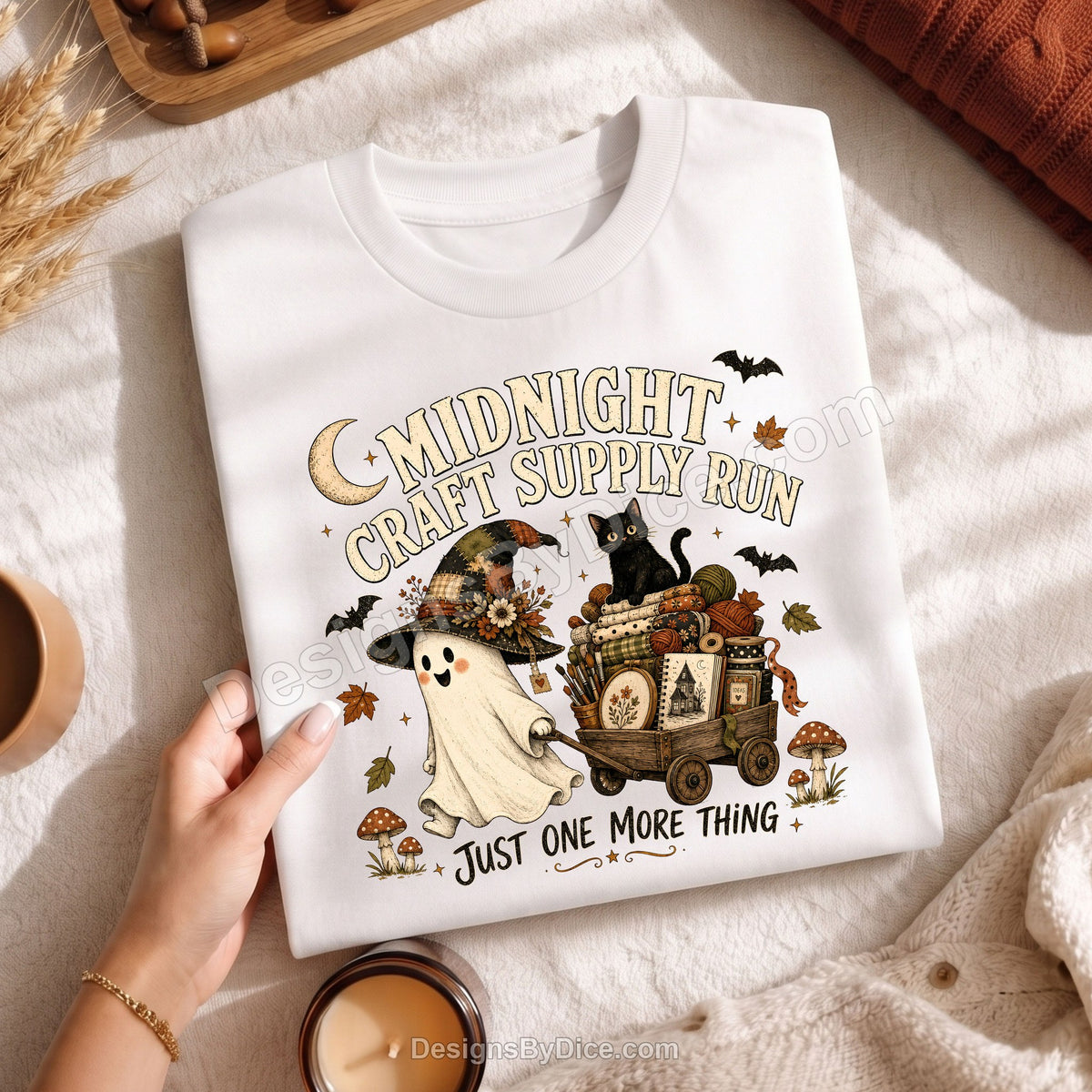 Midnight Craft Supply Run Tee | Funny Ghost Craft Lover Shirt