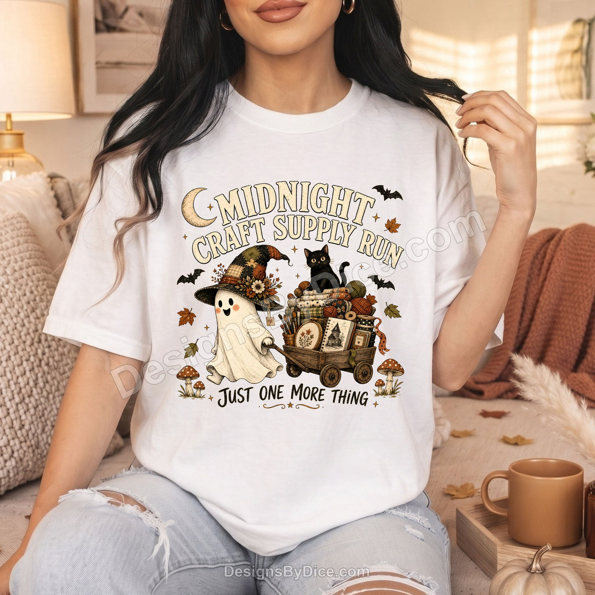 Midnight Craft Supply Run Tee | Funny Ghost Craft Lover Shirt