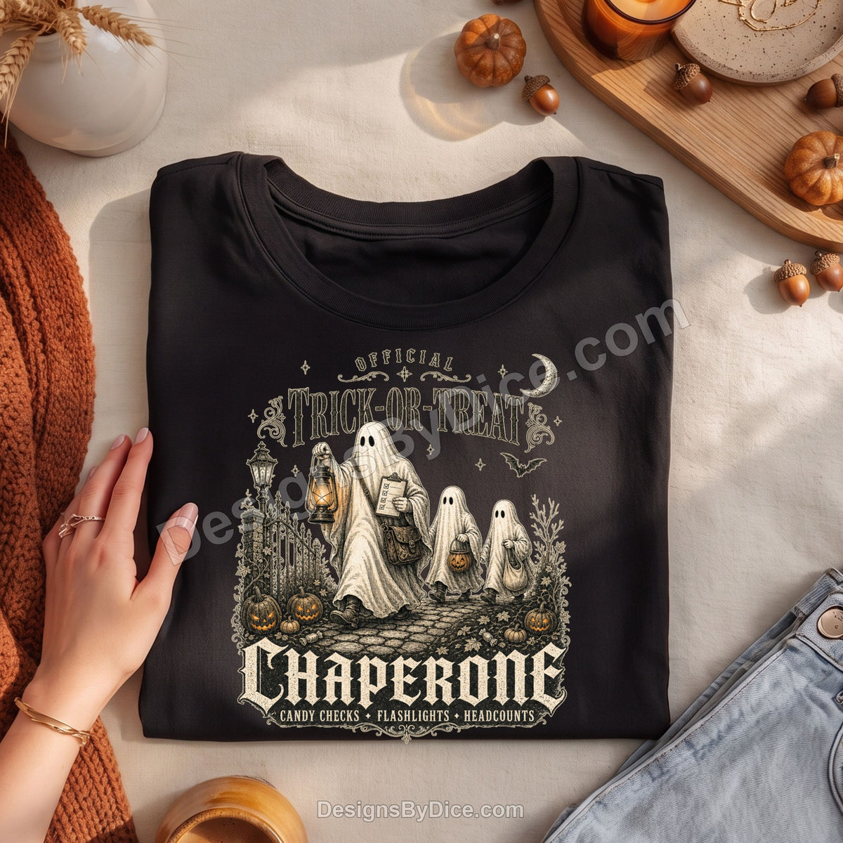 Official Trick-or-Treat Chaperone Shirt | Funny Halloween Parent Tee