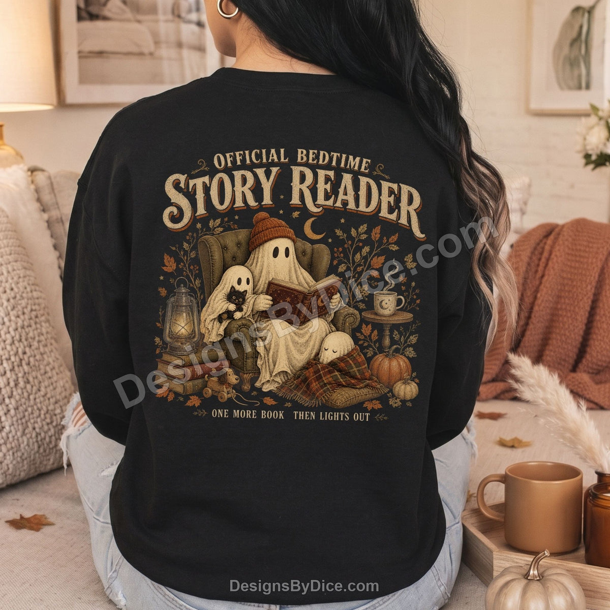 Official Bedtime Story Reader Sweatshirt | Cozy Ghost Crewneck