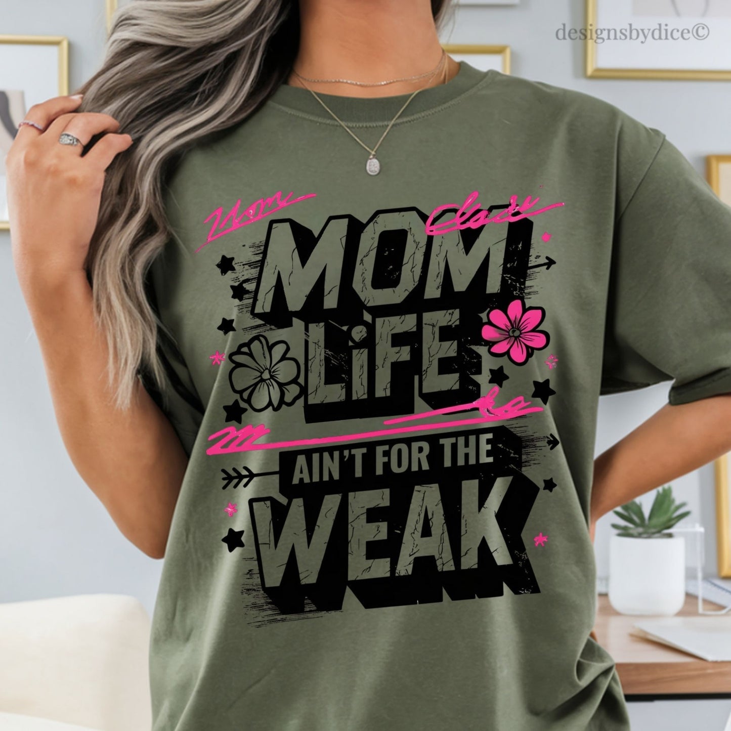 Mom Life Ain’t For The Weak Shirt | Funny Strong Mom Graphic Tee